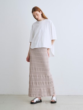 Striped lace skirt 詳細画像