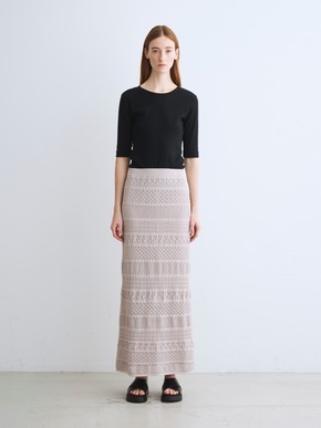 Striped lace skirt 詳細画像