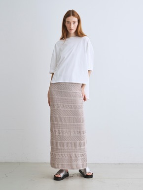 Striped lace skirt 詳細画像