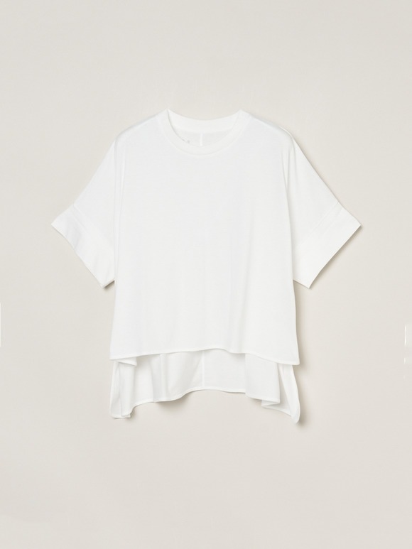 Milky jersey wide tee