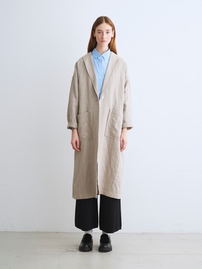 Rough linen doctor coat 詳細画像