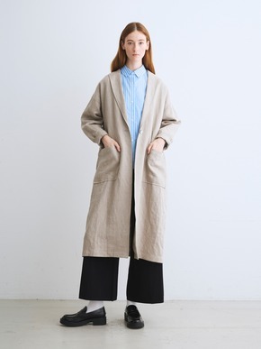 Rough linen doctor coat 詳細画像