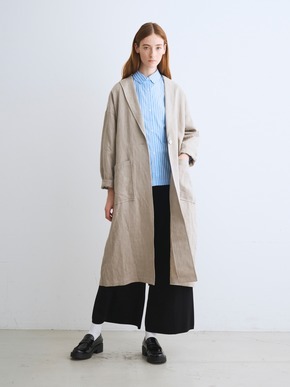 Rough linen doctor coat 詳細画像