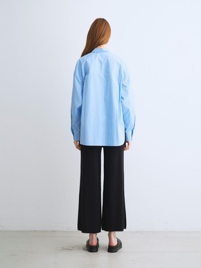 Broad stripe loose shirt 詳細画像