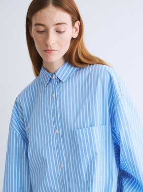 Broad stripe loose shirt 詳細画像