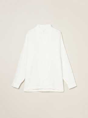 Men's garment dye stand collar shirt 詳細画像