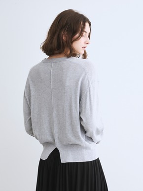 Cotton silk sheer top 詳細画像