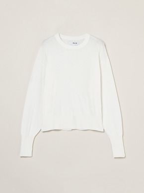 Cotton silk sheer top 詳細画像