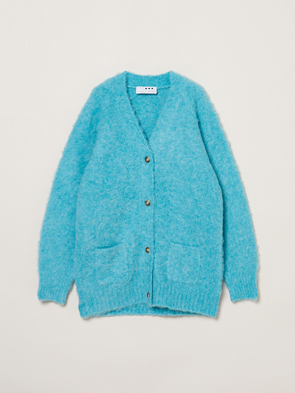 Coudy shaggy long cardigan