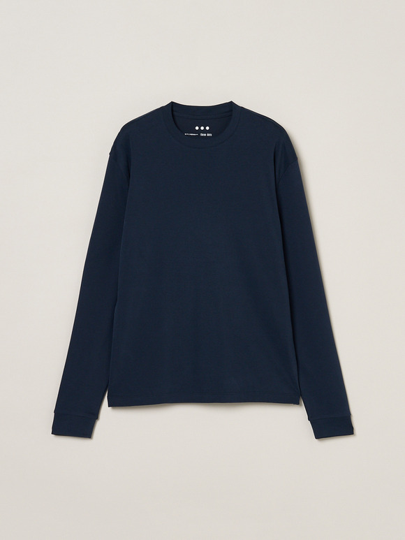 Men's Organic Rib long sleeve crew neck
