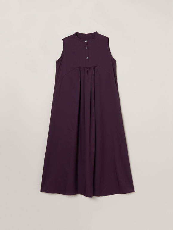 Glossy twill dress