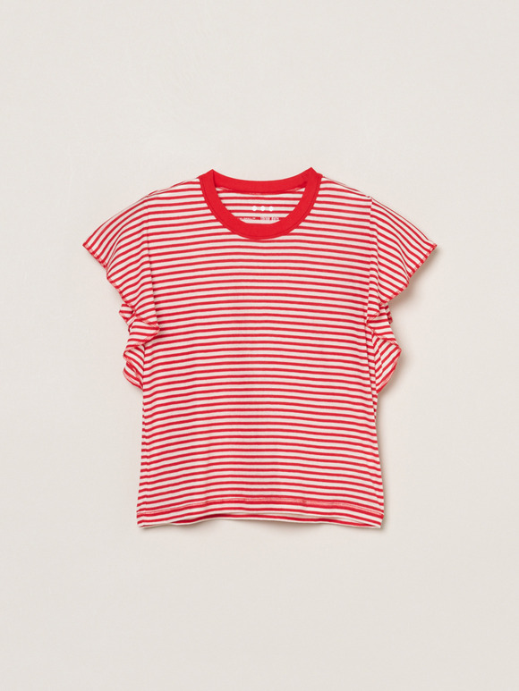 80 stretch cotton ruffle tank