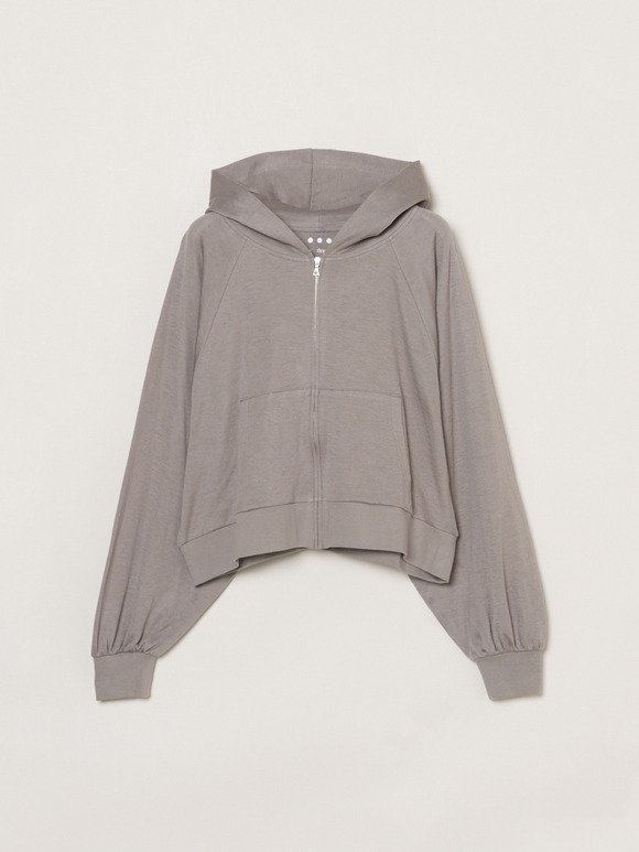 Smile double cotton zip up hoody