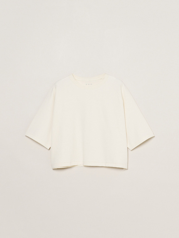 Double-knit supima cropped tee