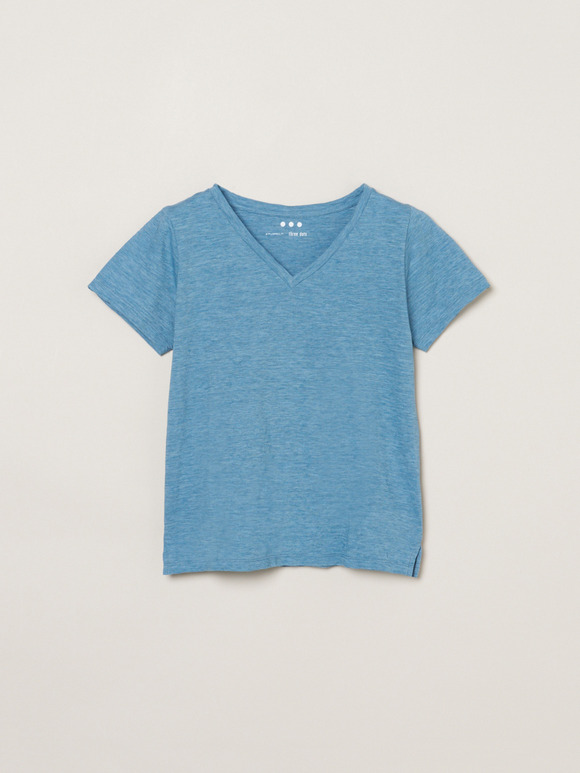 Organic slub v neck
