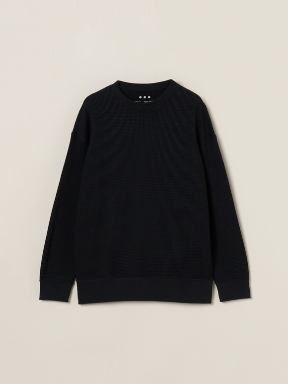 Men's dress waffle l/s sweat