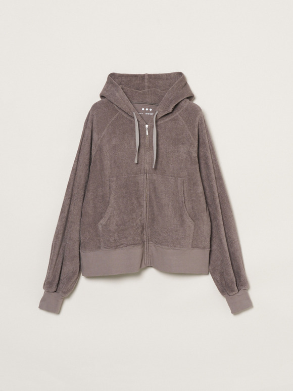 Pure pile zip up hoody